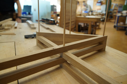 Folding Stool with Medieval Mortise-and-Tenon Joints